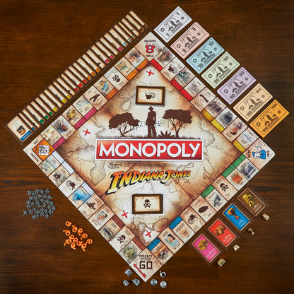 Hasbro Gaming Monopoly Indiana Jones Game,Inspired by The Indiana Jones Movies,Board Game for 2-6 Players,for Kids Ages 8 and Up