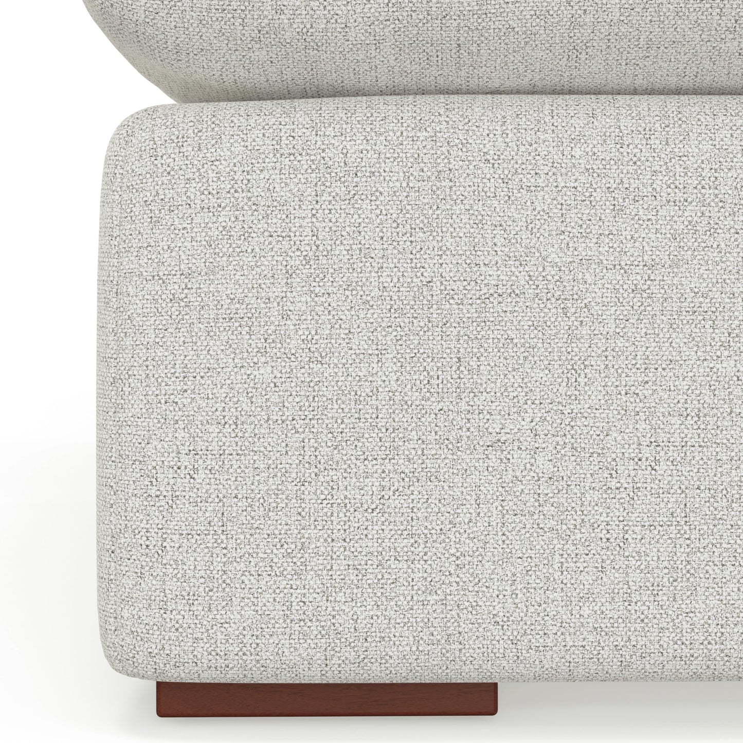 SIMPLIHOME Jasmine Right-Arm Sofa Module in Performance Fabric, Cloud Grey, 44-inches Wide, Handcrafted Contemporary-Style Right-Arm Accent Chair for Living Room