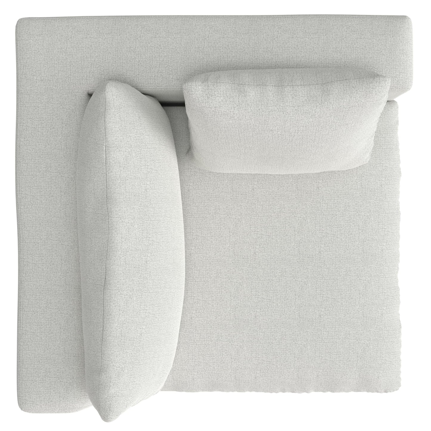 SIMPLIHOME Jasmine Right-Arm Sofa Module in Performance Fabric, Cloud Grey, 44-inches Wide, Handcrafted Contemporary-Style Right-Arm Accent Chair for Living Room