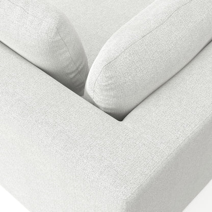 SIMPLIHOME Jasmine Right-Arm Sofa Module in Performance Fabric, Cloud Grey, 44-inches Wide, Handcrafted Contemporary-Style Right-Arm Accent Chair for Living Room