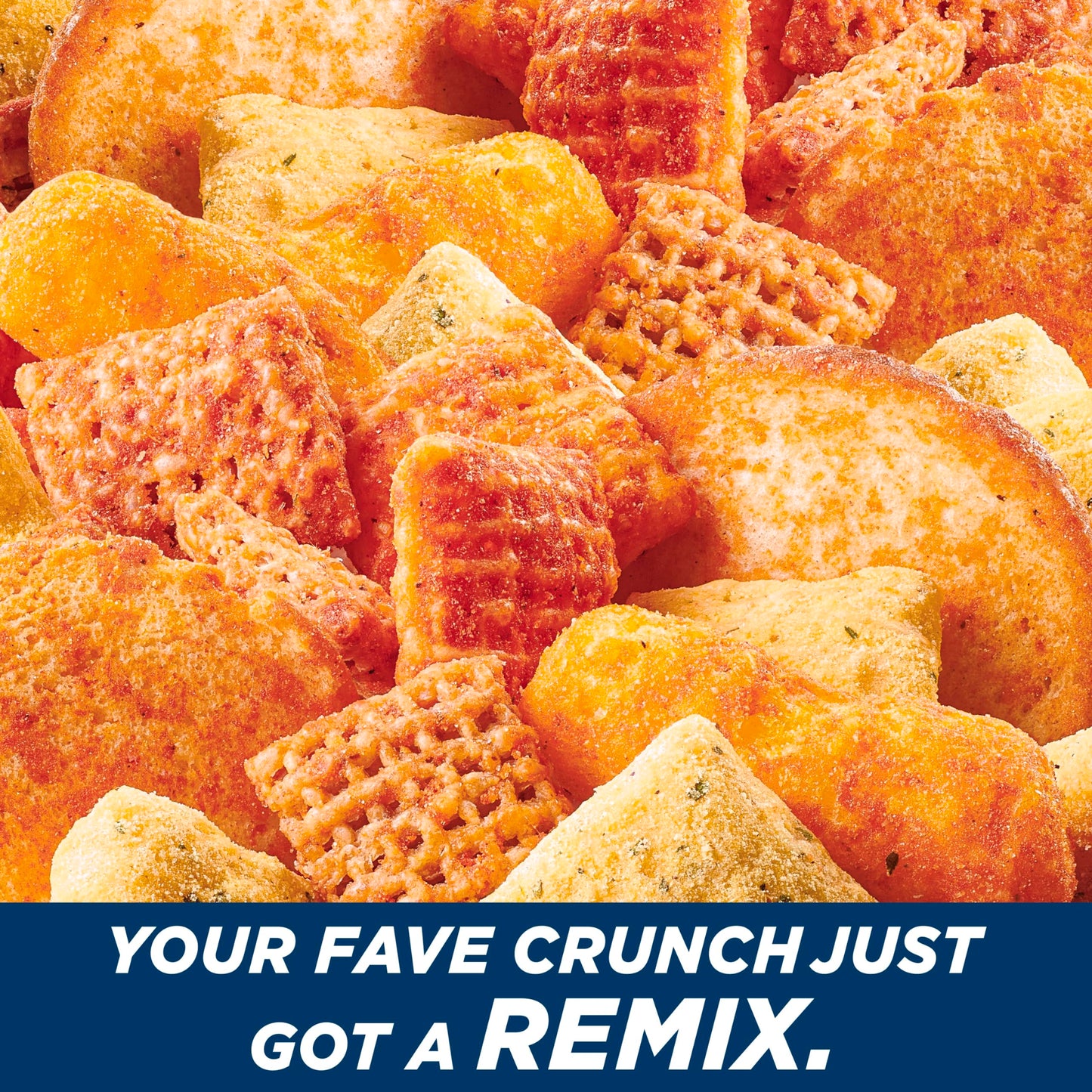 Chex Mix Snack Mix, Remix Cheesy Pizza, Savory Snack Bag, 11 oz