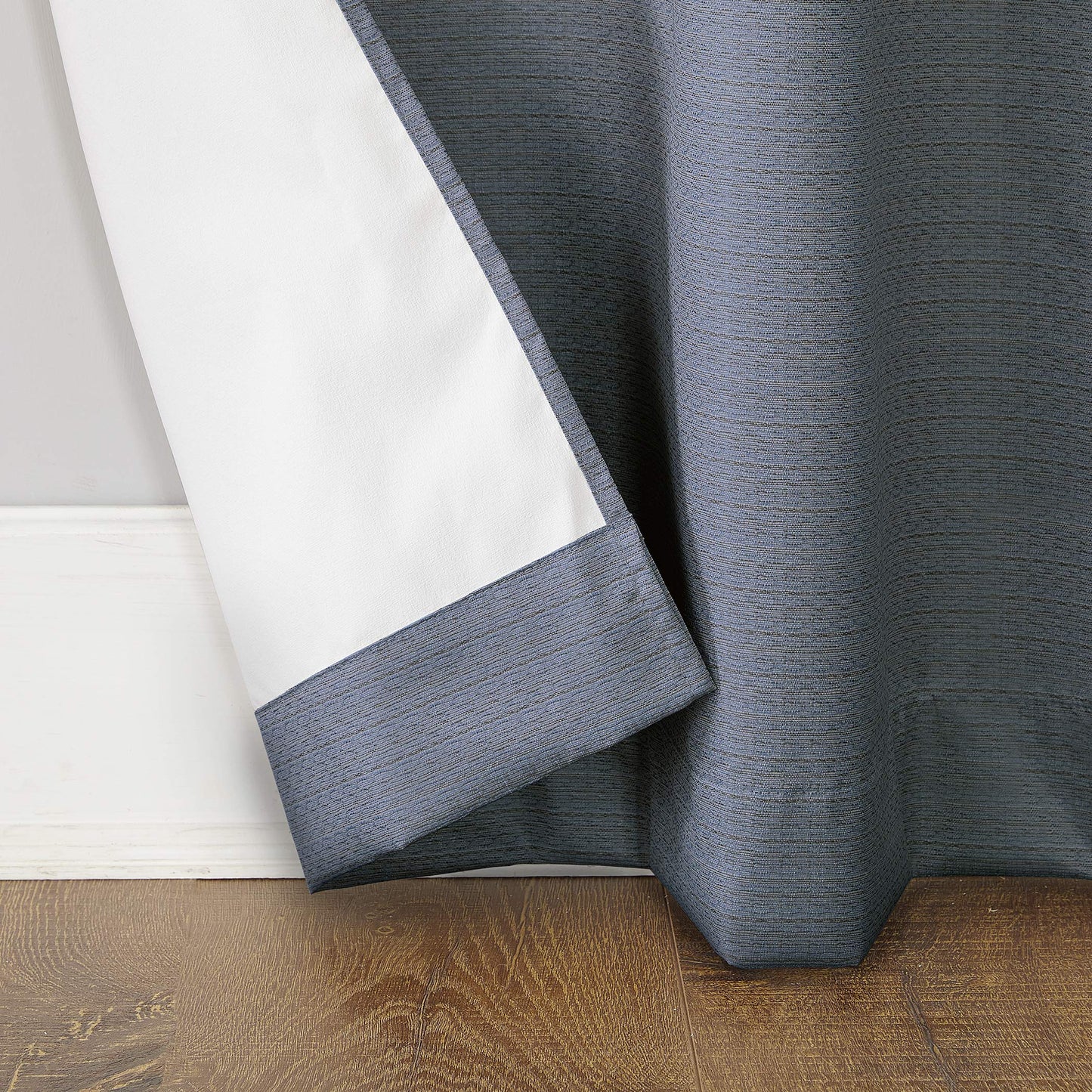 Sun Zero Cooper Thermal Insulated Energy Efficient Grommet Curtain Panel, 40" x 95", Blue