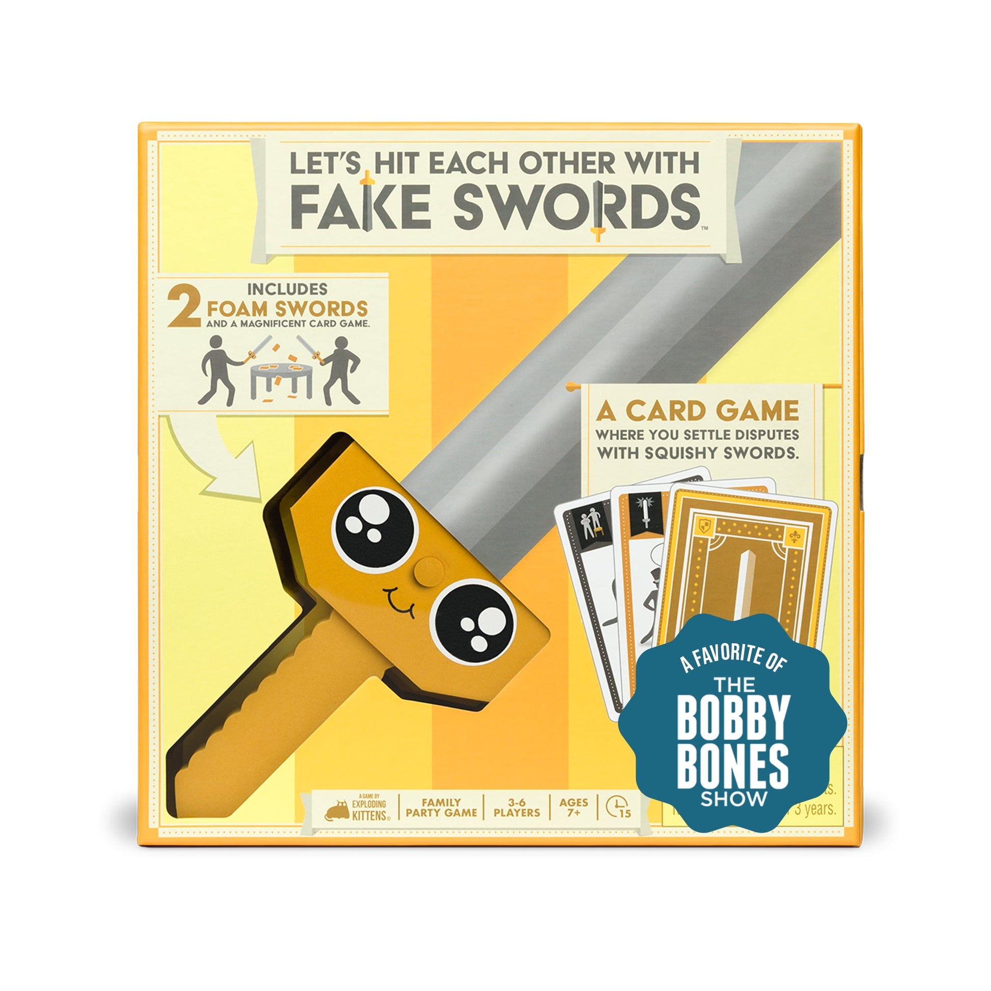 Let's Hit Each Other with Fake Swords Party Game from Exploding Kittens