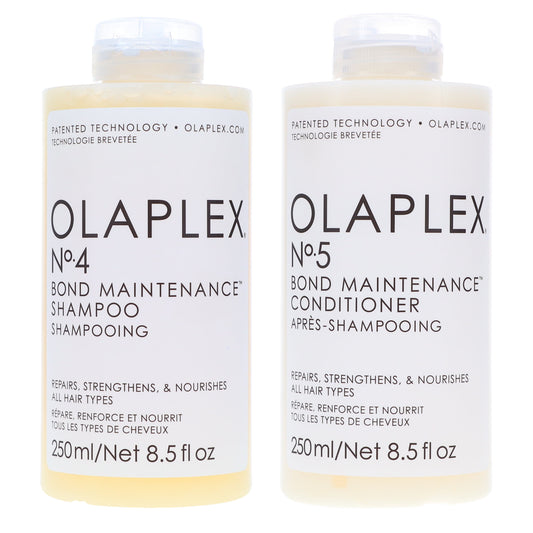 Olaplex No.4 Bond Maintenance Shampoo 8.5 oz & No.5 Conditioner 8.5 oz Combo Pack