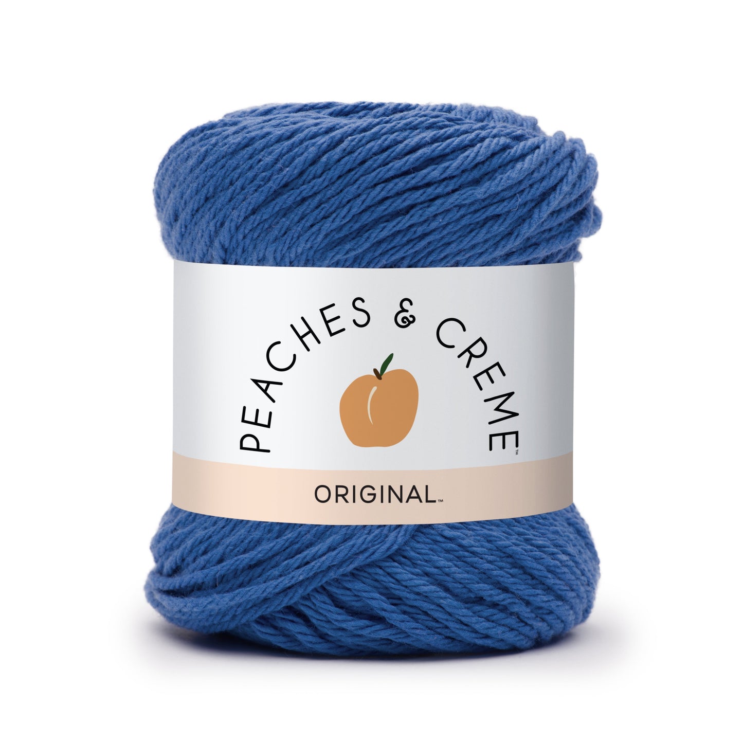 Peaches & Creme Solid 4 Medium Cotton Yarn, Bright Orange 2.5oz/70.9g, 120 Yards