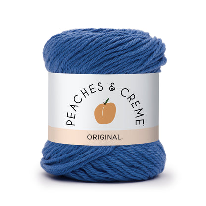 Peaches & Creme Solid 4 Medium Cotton Yarn, Bright Orange 2.5oz/70.9g, 120 Yards