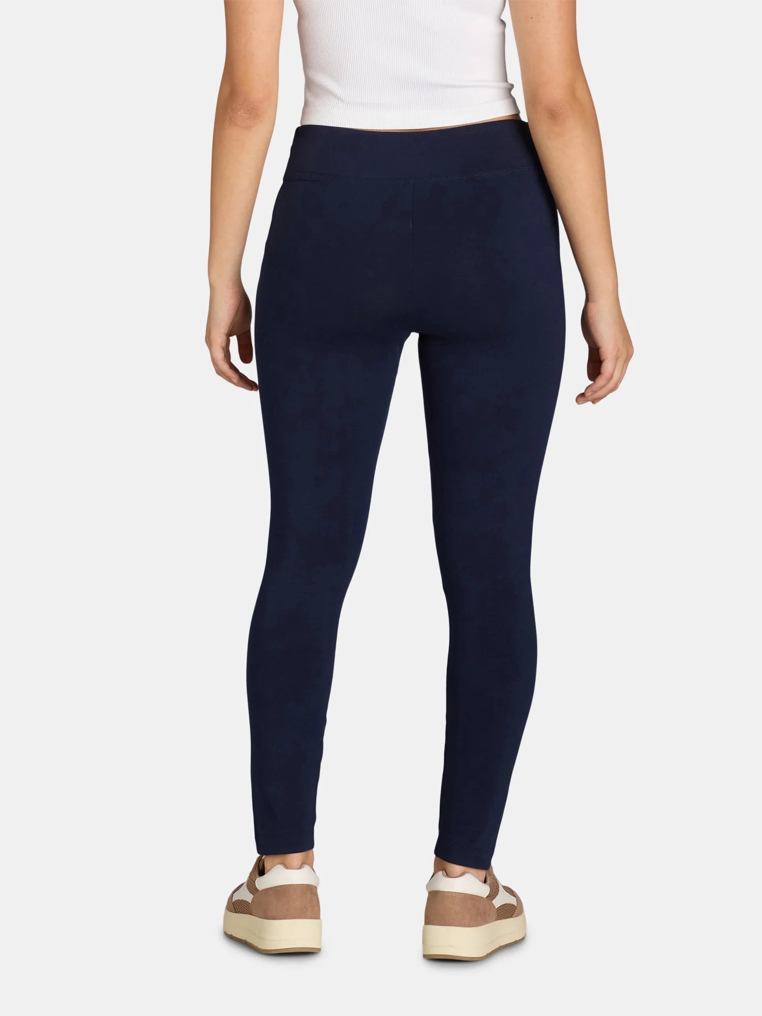 Time and Tru Women's High-Rise Ankle Knit Leggings, Available in 1, 2, and 3-Packs, 27" Inseam, Sizes S-XXXL