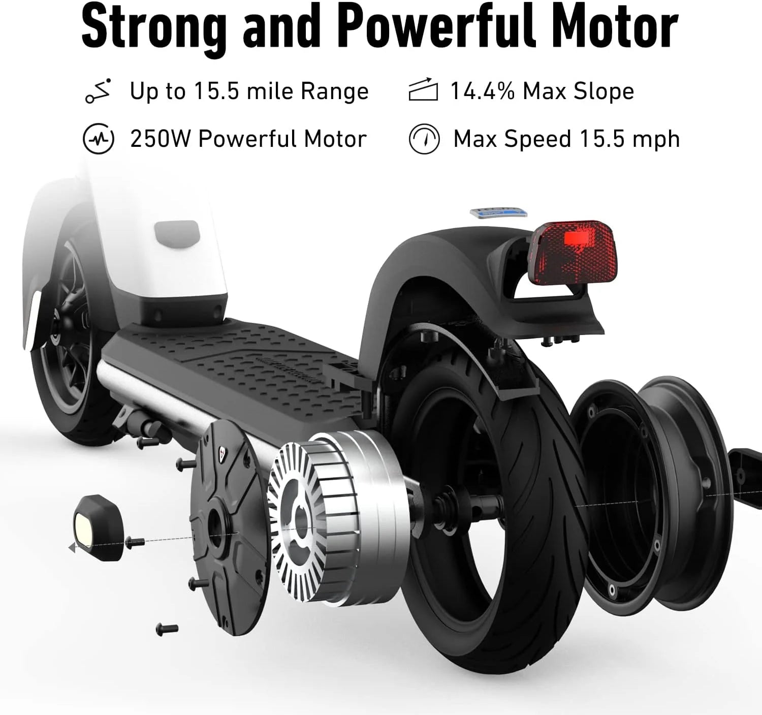 NIU KQi1 Pro Electric kick scooter Foldable Fast 15MPH / 15.5mi distance Charging Battery Commuting - Black