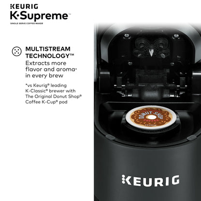 Keurig K-Supreme Single Serve K-Cup Pod Coffee Maker, MultiStream Technology, Black