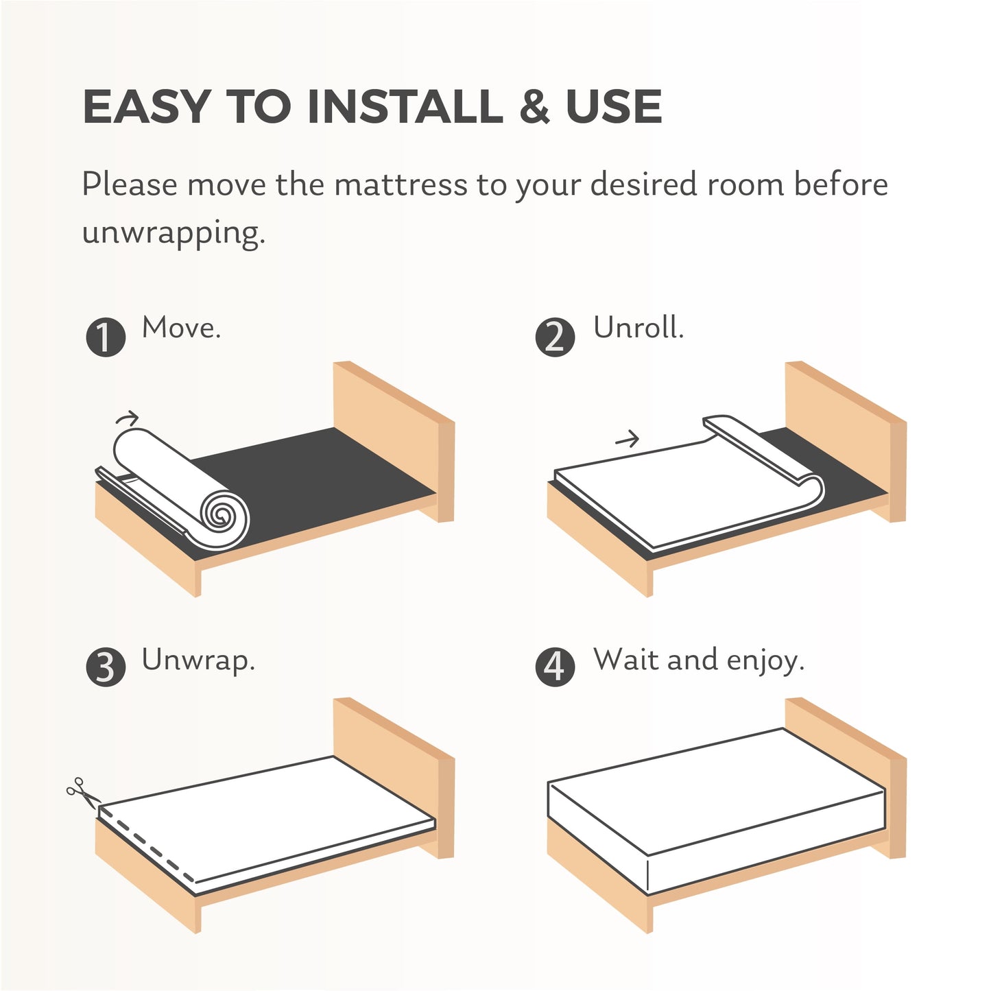 MLILY Ego Home 14 inch Twin Mattress in a Box, Cooling Gel Memory Foam Mattress, Medium