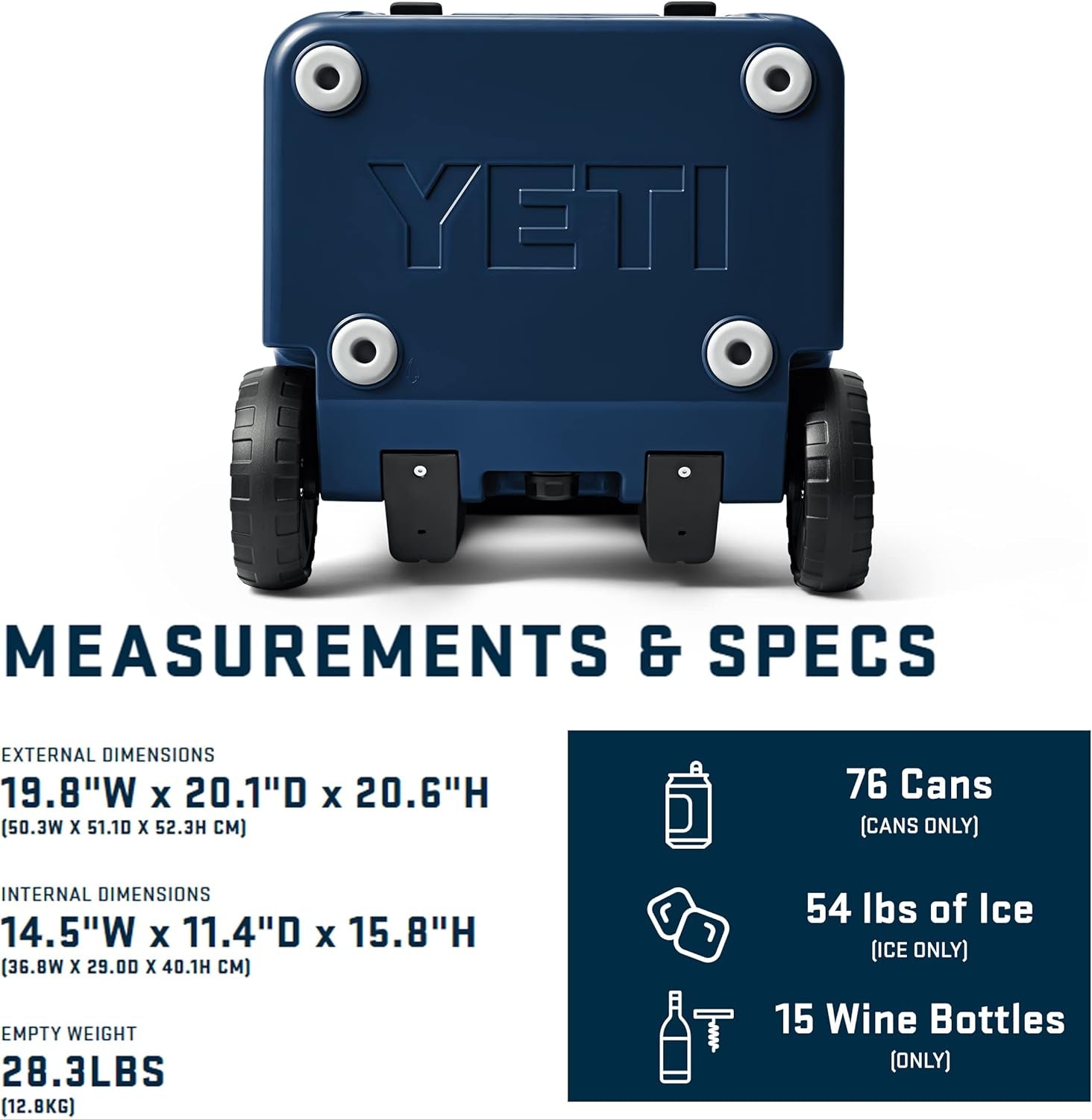 YETI Roadie 48 Wheeled Cooler with Retractable Periscope Handle