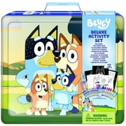 Bluey Deluxe Activity Art Set with Metal Carrying Case, for Boys and Girls, Over 200 Pieces, Multi-Color