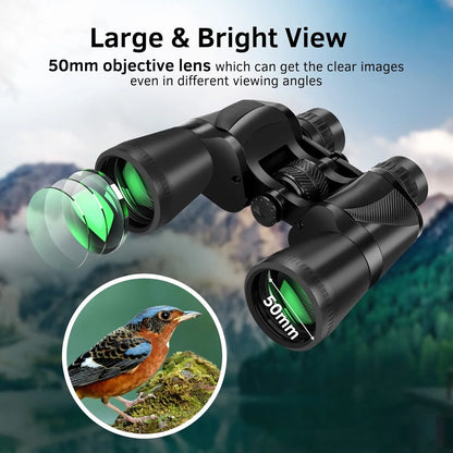 BEBANG 20X50 Binoculars for Adults,  HD Powerful Binoculars with Low Light Vision, Waterproof Binoculars for Bird Watching