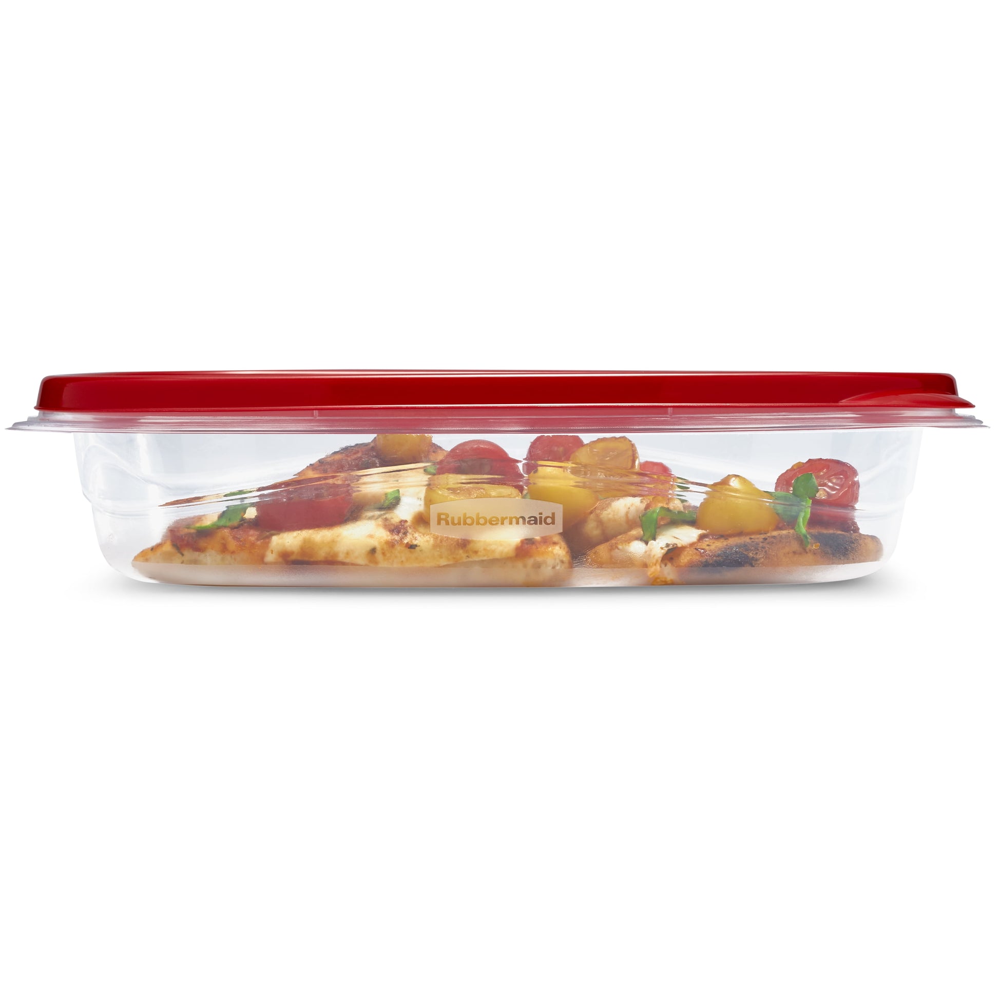 Rubbermaid TakeAlongs 4 Cup Rectangle Food Storage Containers, Set of 3, Red