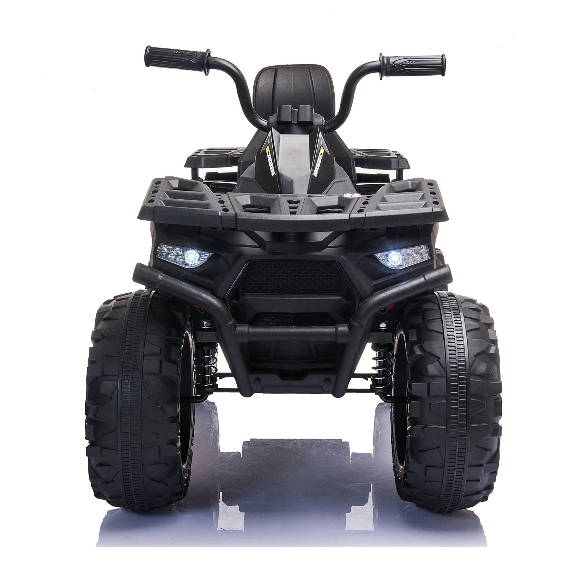 Joyracer 24V 2-Seater Kids Ride on Toy, 400W Motors, 9AH Battery Powered Electric 4-Wheeler ATV, Black