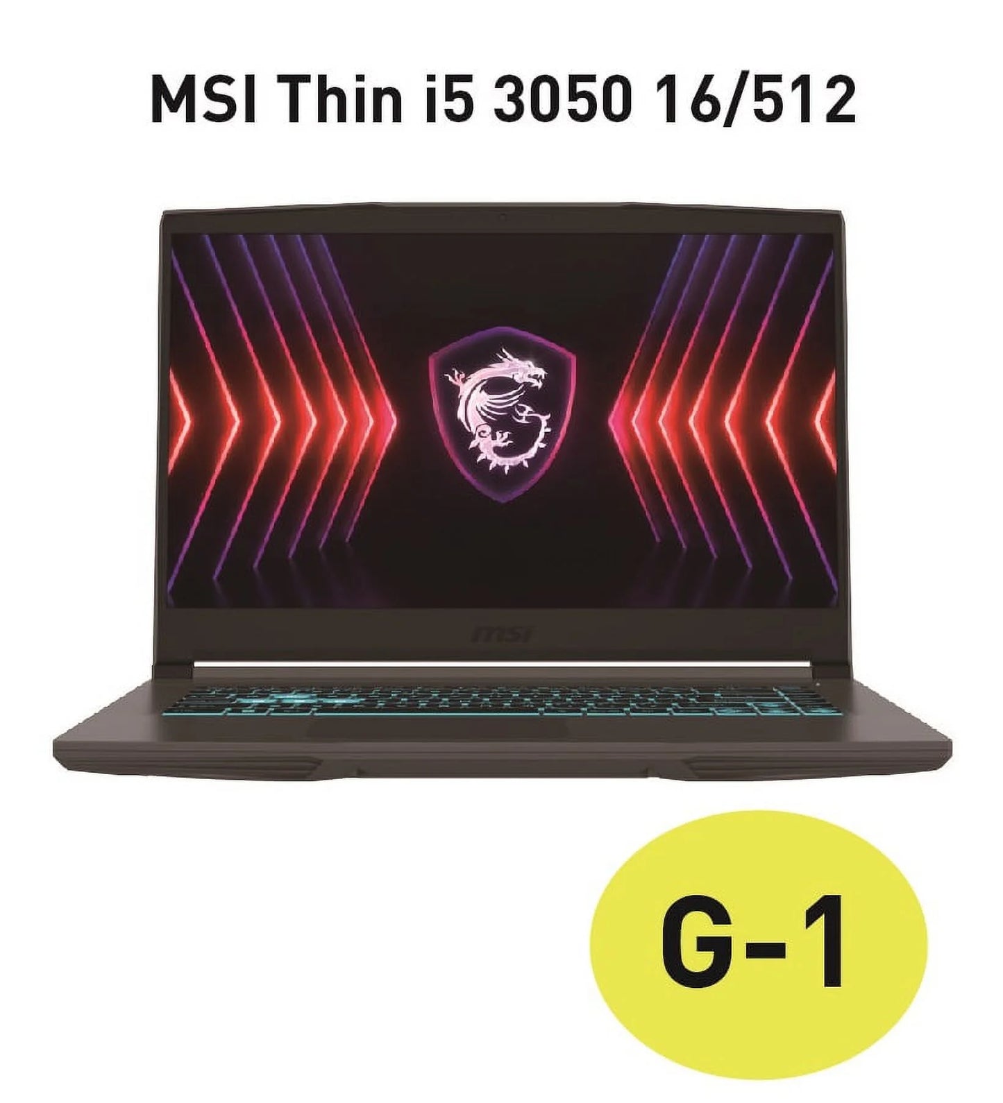 MSI Thin 15.6 inch FHD 144Hz Gaming Laptop Intel Core i5-13420H NVIDIA GeForce RTX 3050 - 16GB DDR4 512GB SSD Gray (2024)