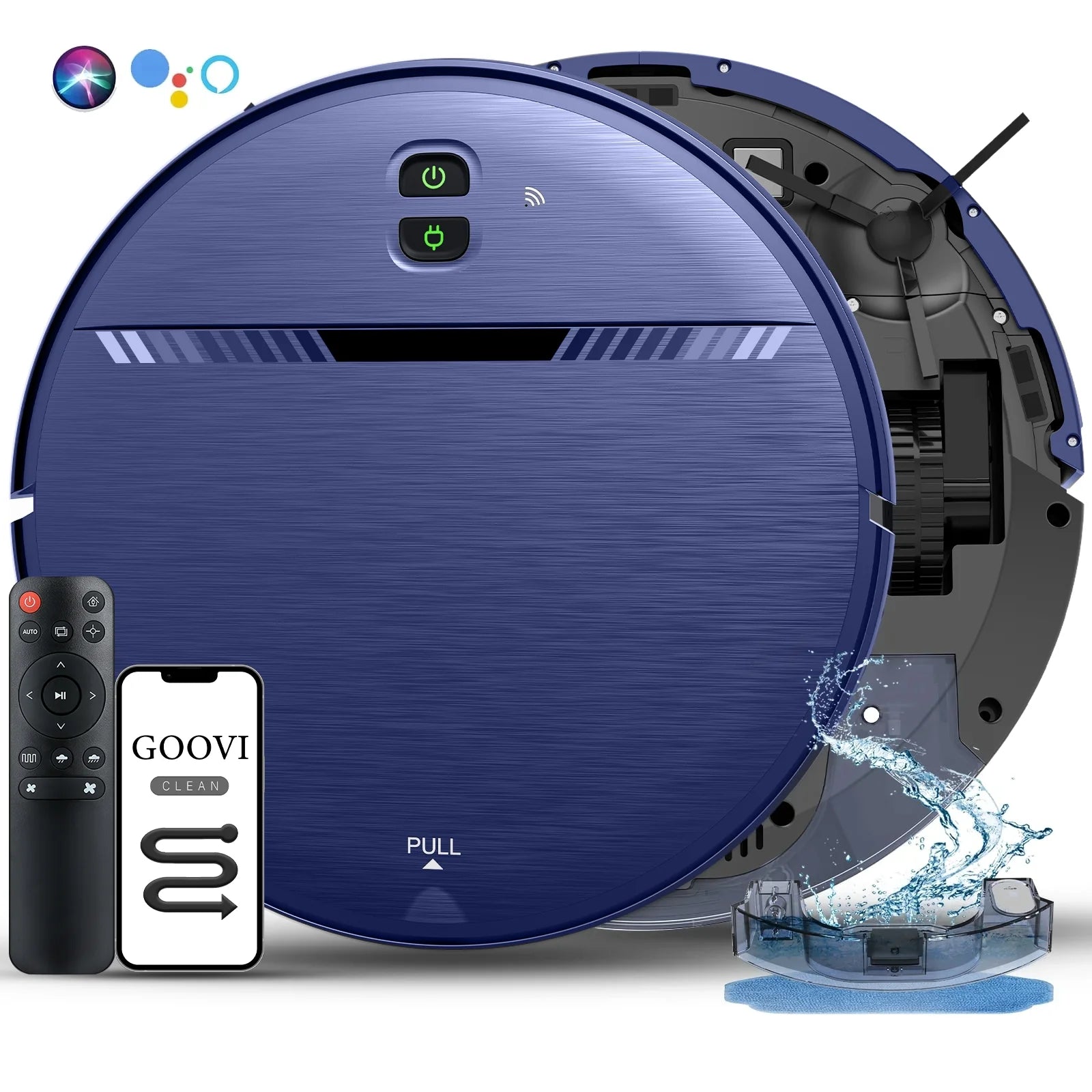 GOOVI Robot Vacuum Cleaner, 2 in 1 Robot Vacuum and Mop Combo for Pet Hair, Hard Floor