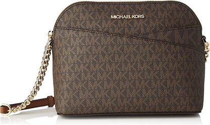 Michael Kors 35F1Gtvc6T Jet Set Travel Dome Crossbody Bag Leather Powder Blush Female