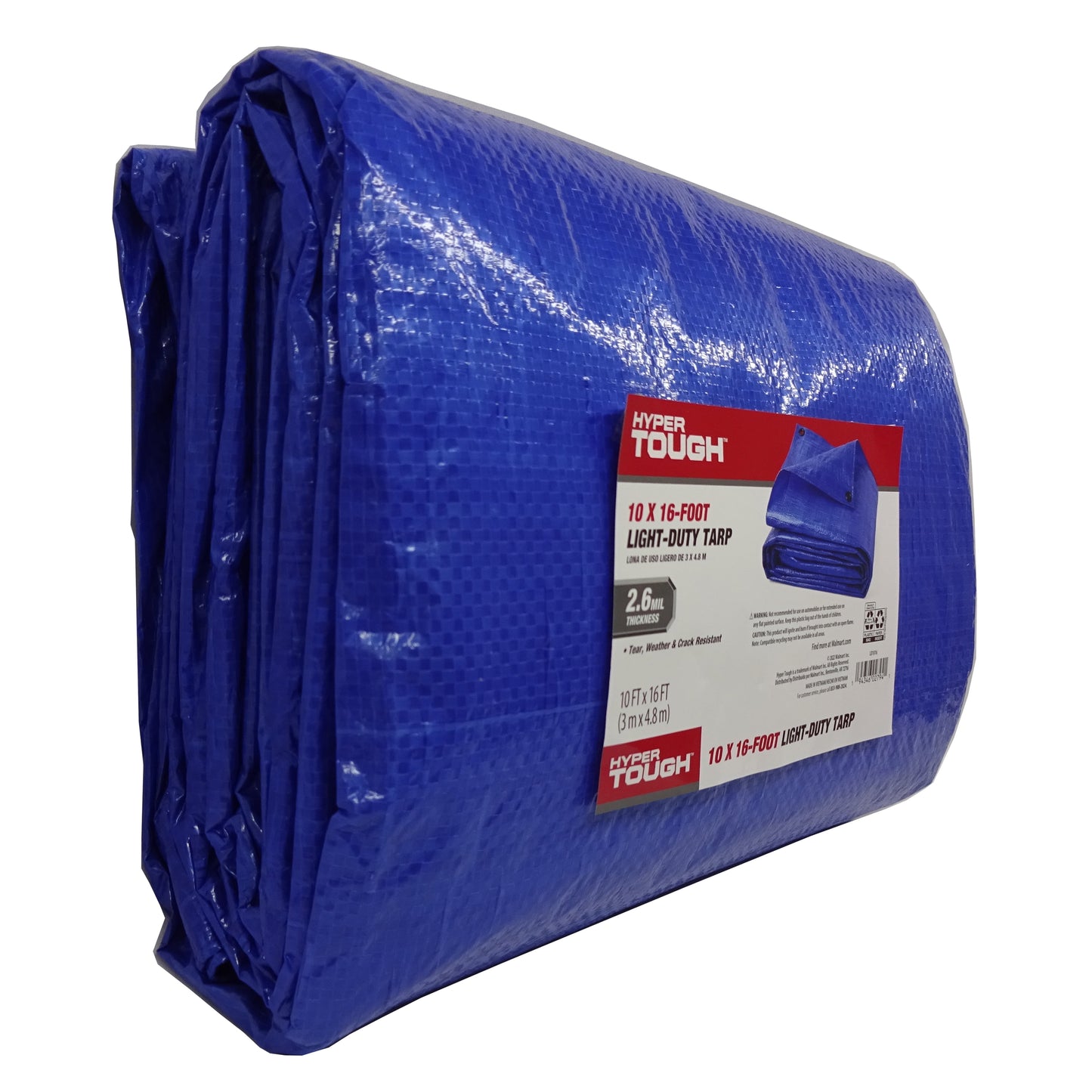 Hyper Tough Weather Resistant Light-Duty 10' x 16' Polyethylene Tarp