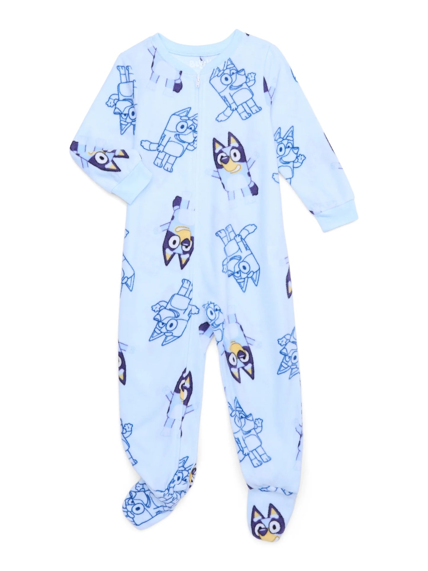 Bluey Baby Boys and Toddler Boys Blanket Sleeper Pajamas, One-Piece, Sizes 12M-5T