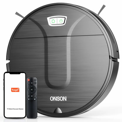 ONSON Robot Vacuum Cleaner, 3500Pa Vacuum Cleaner with Schedule, App//Wi-Fi/Alexa, Slim, Ideal for Hard Floor, Pet Hair