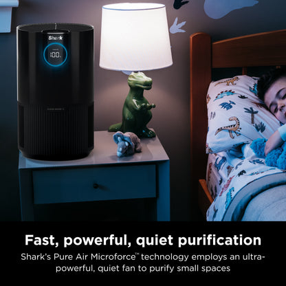 Shark Air Purifier with Nanoseal HEPA, Cleansense IQ, Odor Lock,n500 Sq. ft, Charcoal Grey, HP100