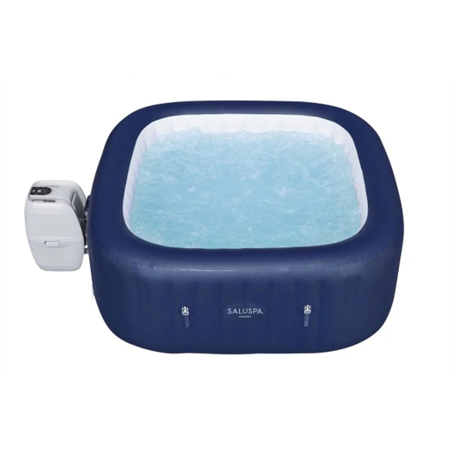 Bestway SaluSpa Hawaii AirJet 2 to 6 Person Square Inflatable Hot Tub, Blue