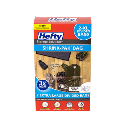 Hefty SHRINK-PAK 2XL Divided Vacuum Bags