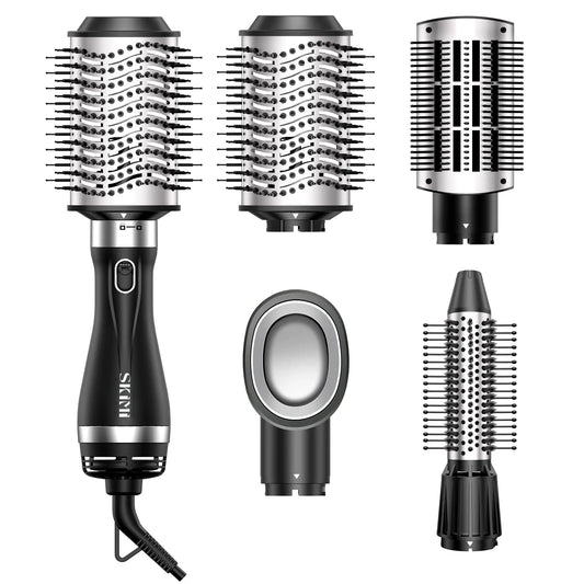 SKIMI Hair Dryer Brush, Blow Dryer Brush with Tool Set for Straightening/ Drying/ Curling/ Styling