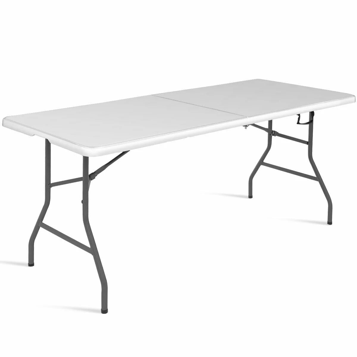 Costway 6' Folding Table Portable Plastic Indoor Outdoor Picnic Party Dining Camp Tables