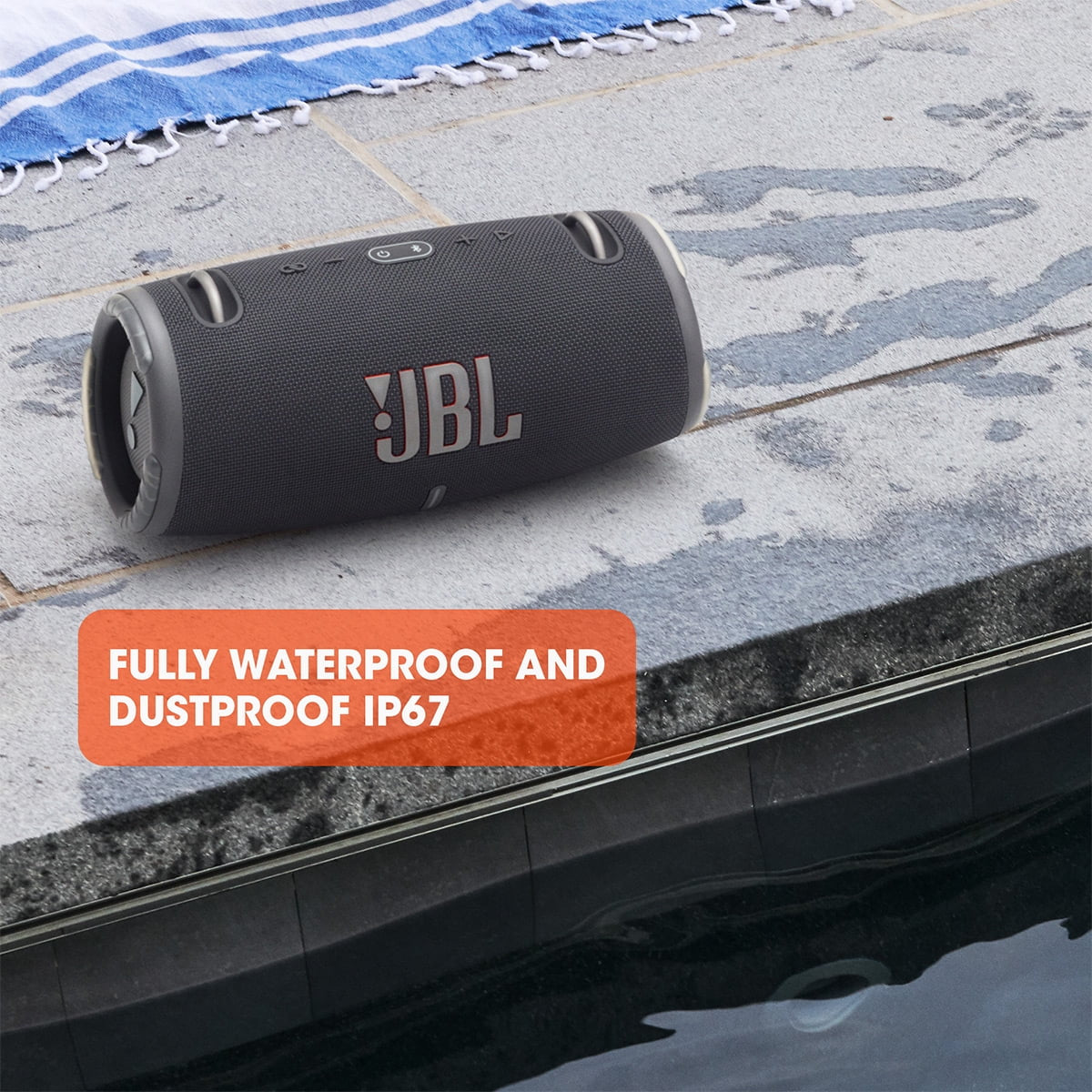 JBL Xtreme 3 Portable Waterproof Bluetooth Speaker, Black