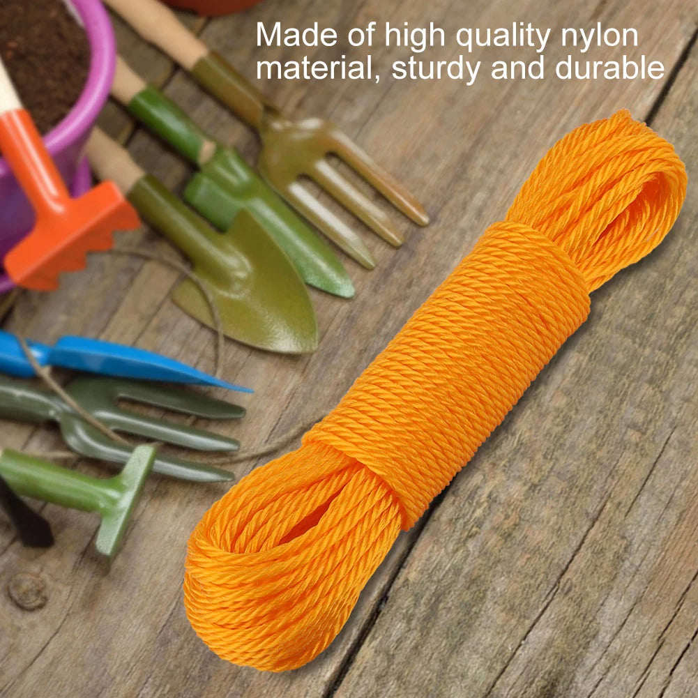 ANGGREK 20m Nylon Rope Lines Cord Clothesline Garden Camping Outdoors,20m Nylon Rope,Nylon Lines