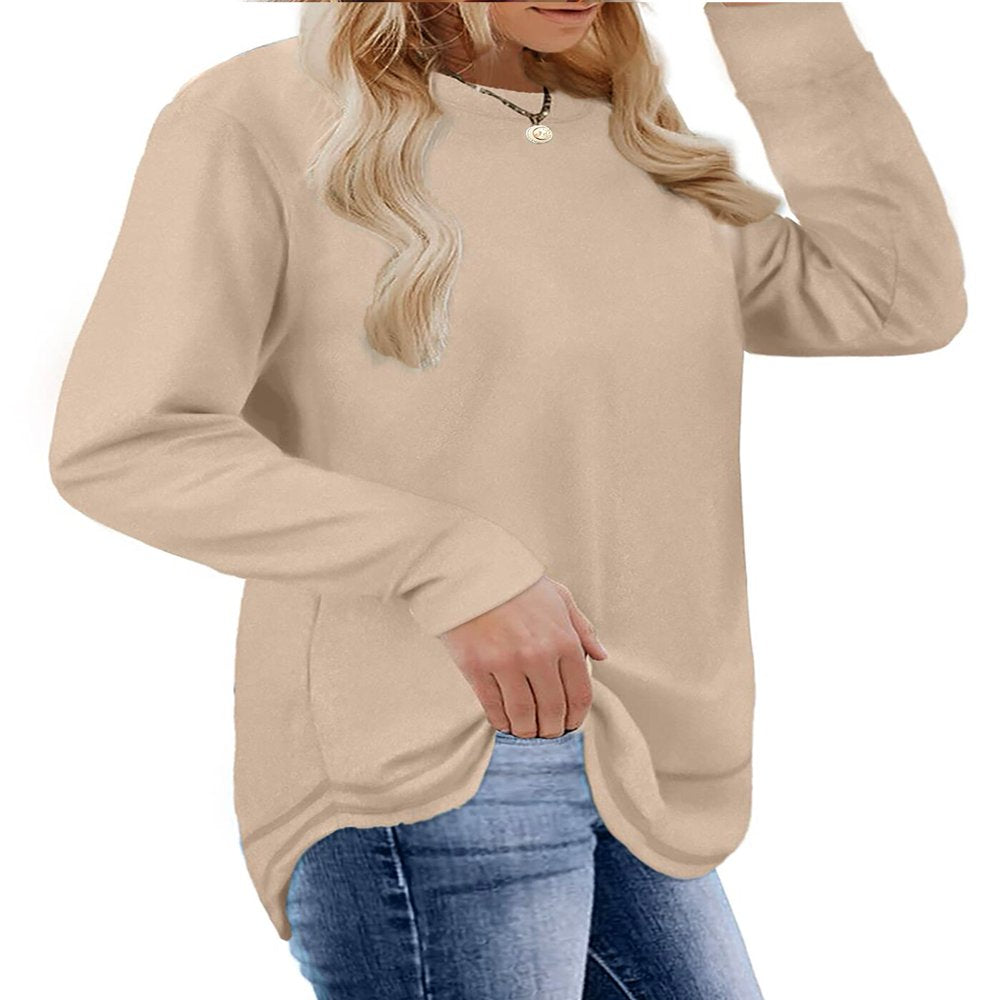 Fantaslook Sweatshirts for Women Crewneck Casual Long Sleeve Shirts Tunic Tops