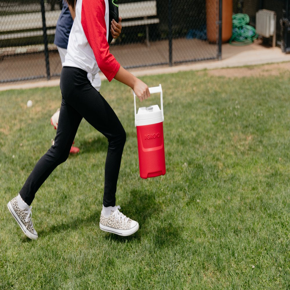 Igloo 1/2- Gallon Sport Beverage Jug with Hooks - Red