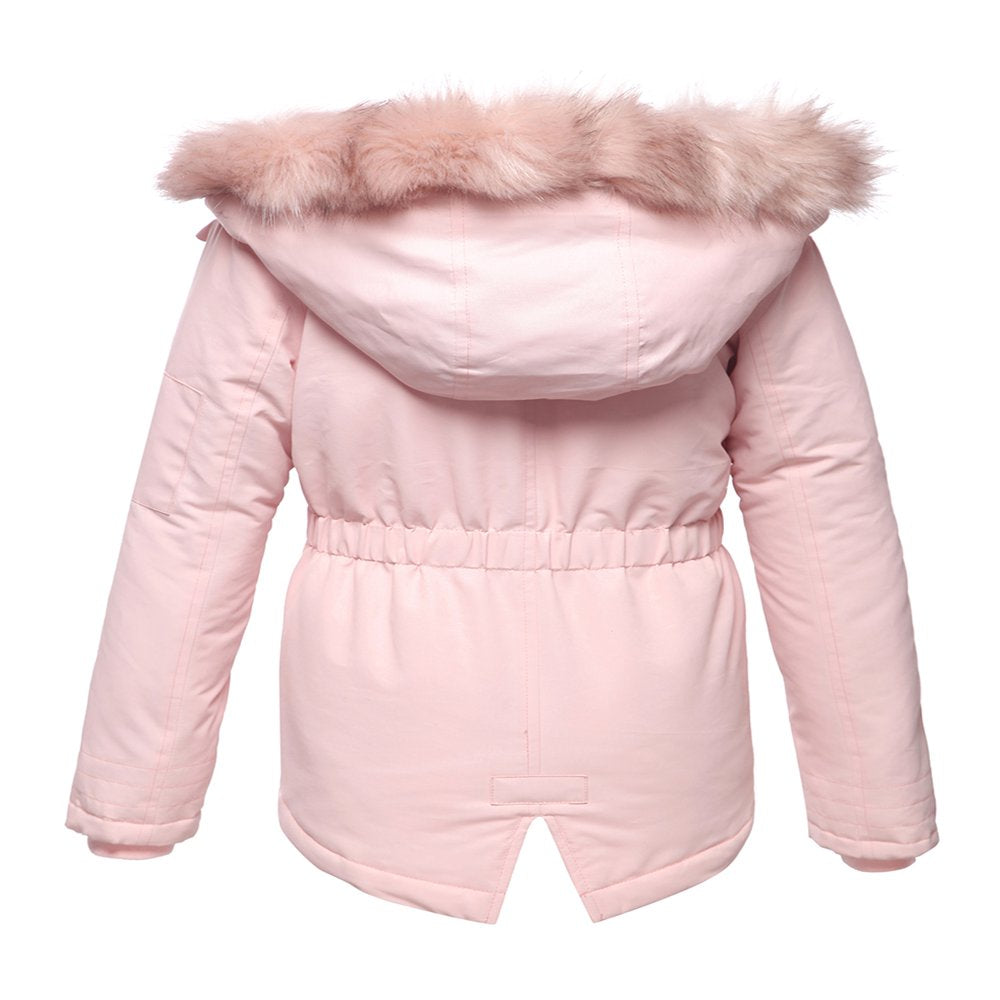 Rokka&Rolla Big Girls Winter Jacket with Faux Fur Hood Parka Coat, Sizes 4-16, Female