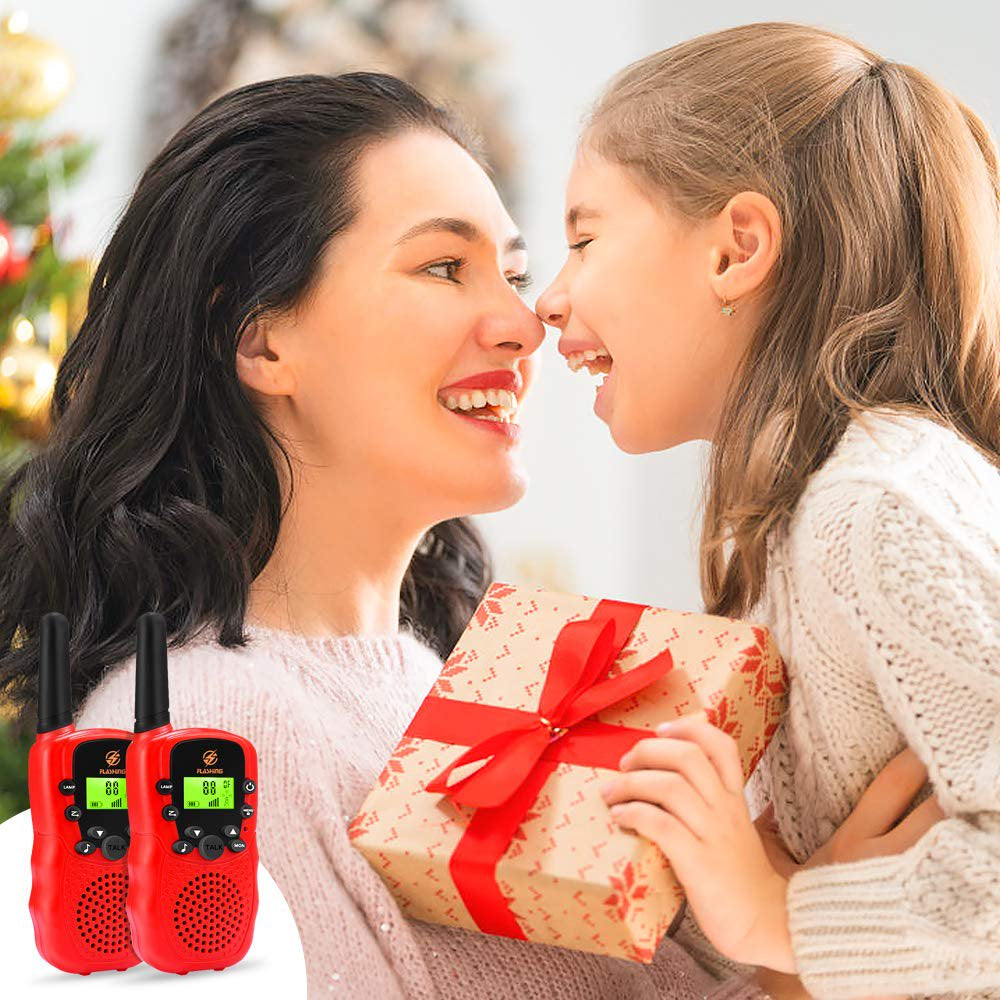 Walkie Talkies for Kid, 2 Way Radio, 3 KM Long Range Toy for Boy Girl 3-15 Years Old-2 Pack