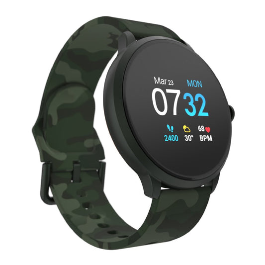  Smart Watch & Fitness Tracker, For Women and Men, (43mm), Dark Green Camo