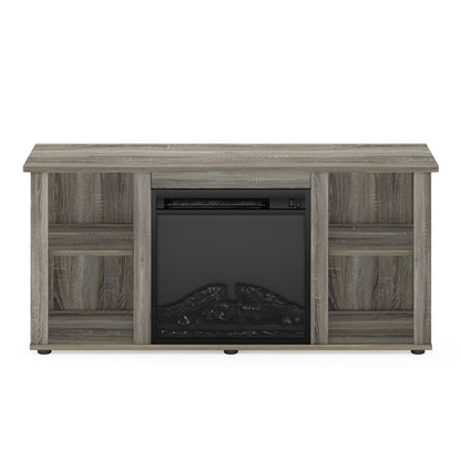 Furinno Jensen Fireplace TV Stand for TVs up to 55"