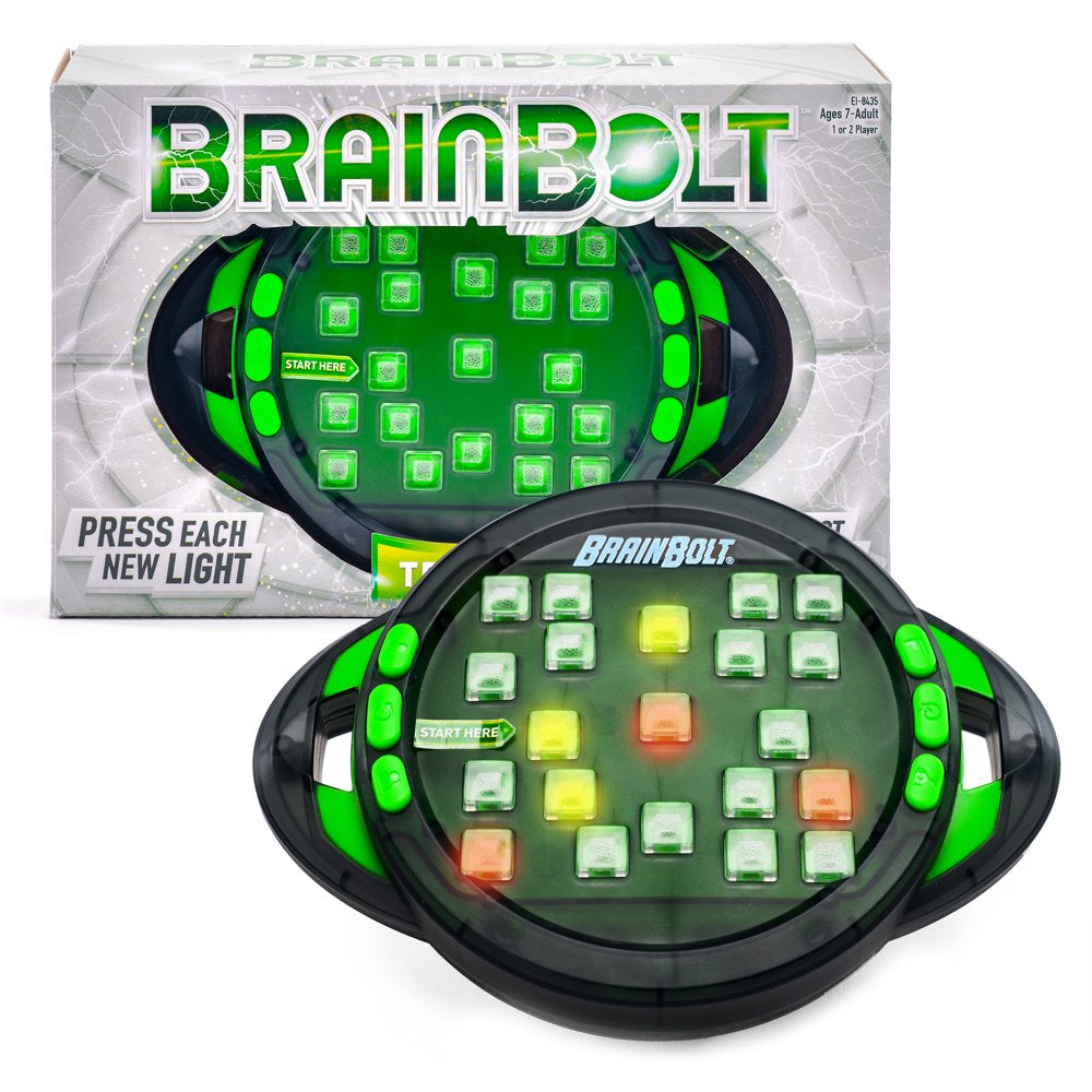  BrainBolt Brain Teaser Memory Game with Lights, Timer, 2-Player & Advanced Modes, Great Gift for Parties for Kids Teens & Adults Ages 7 to 107