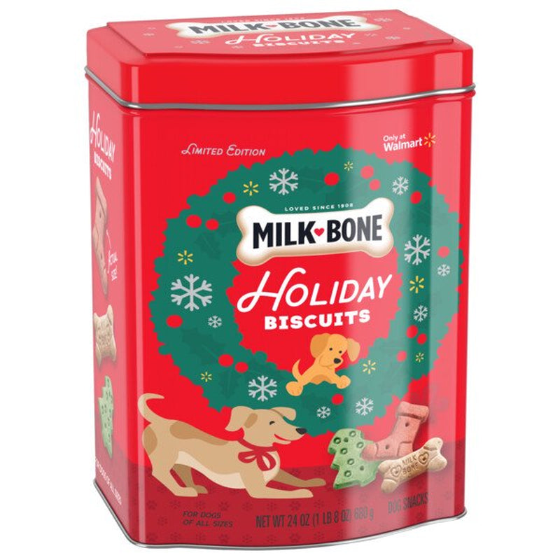 Milk-Bone Holiday Dog Biscuits, 24 oz. Tin