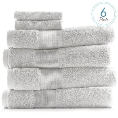  Bath Towel Collection, 100% Cotton Luxury Set of 12 Multipurpose Wash Cloths - Cream