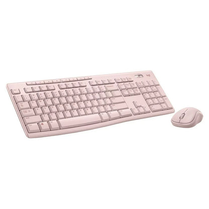 Wireless Keyboard and Mouse Combo for Windows, 2.4 GHz Wireless, Compact Mouse, Rose