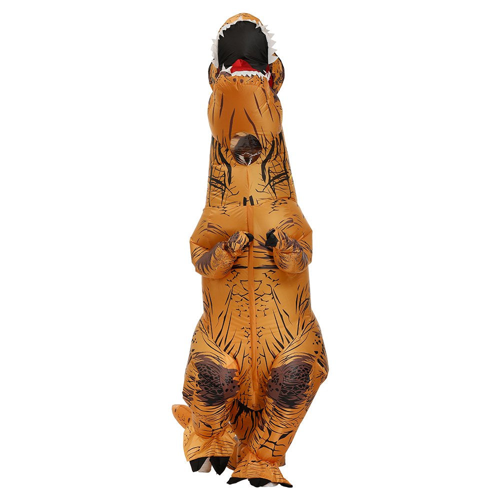 T-Rex Inflatable Dinosaur Costume for Adult, Blow up Jurassic Costume Dress Cosplay Decorations for Halloween Christmas Party, One Size