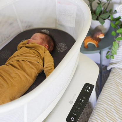 4moms MamaRoo Sleep Bassinet, Supports Baby's Sleep with Adjustable Features - 5 Motions, 5 Speeds, 4 Soothing Sounds and 2 Heights