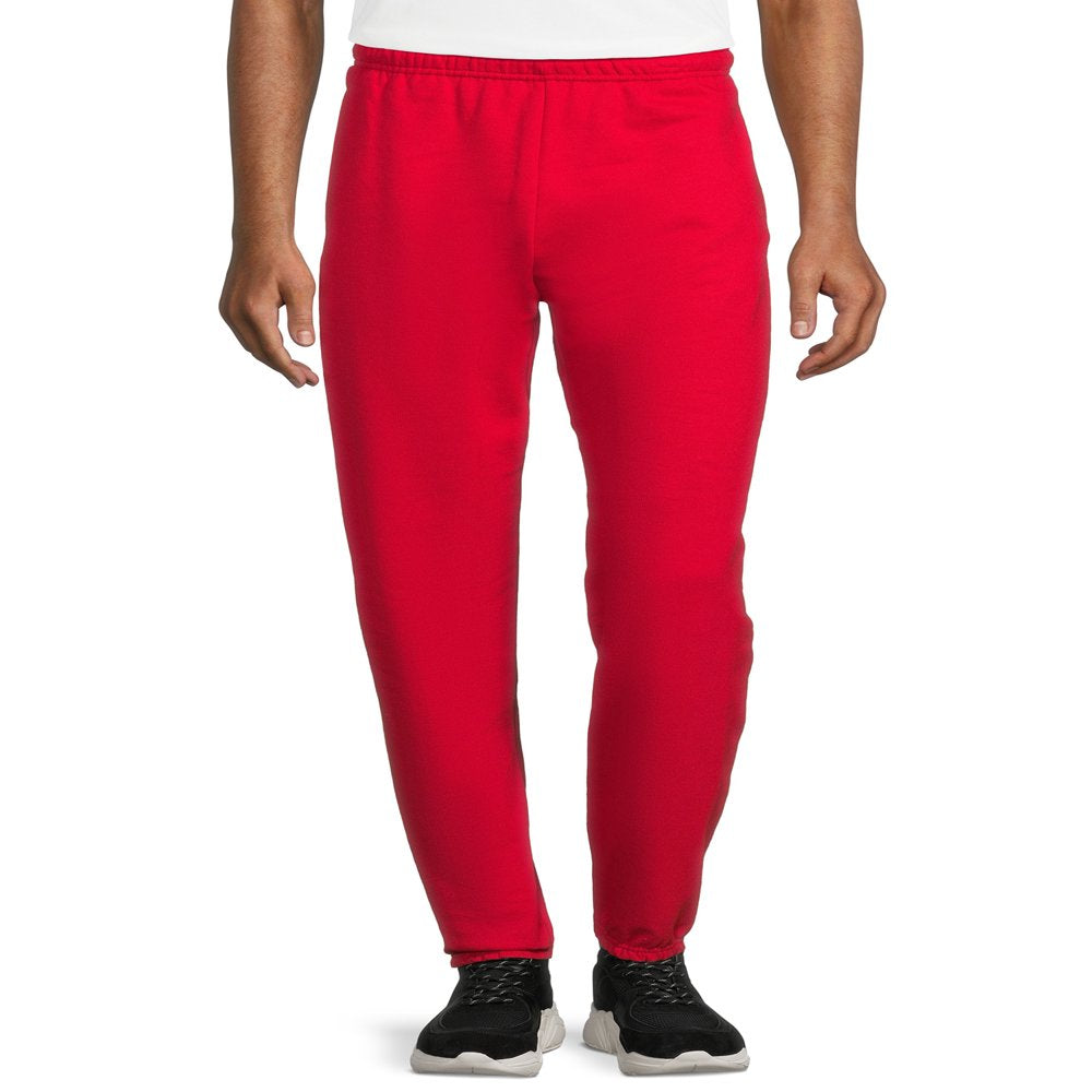 Athletic Works Men's Fleece Elastic Bottom Sweatpants, Sizes S-4XL