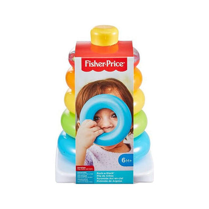 Fisher-Price Rock-A-Stack Ring Stacking Toy with Roly-Poly Base for Infants