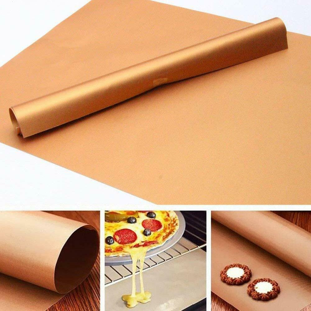  Set of 5 Heavy Duty BBQ Grill Mats Non Stick Easy Clean, BBQ Grill & Baking Mats - Reusable, Pad Bake Cooking Sheet Barbecue Grilling Accessories