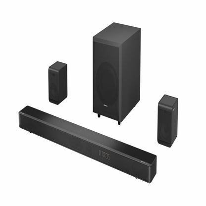 Hisense AX Series 5.1.2 Ch 420W Soundbar with Wireless Subwoofer, Wireless Rear Speakers, and Dolby Atmos (AX5120G, 2023 Model)