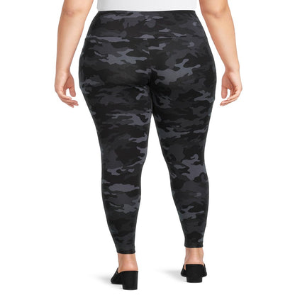  Women'S plus Size Leggings, 2-Pack