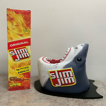 Slim Jim Limited Edition Shark Head Counter Display Smoked Stick 24ct